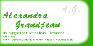 alexandra grandjean business card